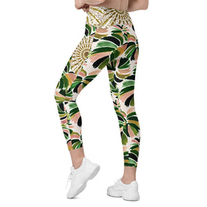 JUNGLICIOUS Crossover Leggings with Pockets